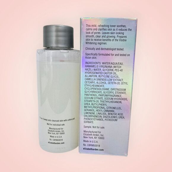 Elizabeth Arden Visible Whitening Pore Minimizing Toner 50 ml NIB - Picture 2 of 3